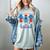 All American Teacher Pencil Coquette Bow USA Flag Teachers Women's Comfort Colors T-Shirt Bay All American Teacher Pencil Coquette Bow USA Flag Teachers Women's Comfort Colors T-Shirt Bay