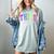 Back To School Neon Checkered Third Grade Colorful Teacher Women's Comfort Colors T-Shirt Bay