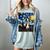 Boston Terrier Starry Night Van Gogh Art Women's Comfort Colors T-Shirt Bay