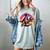 Boston Terrier Wearing A Cowboy Hat On T-Rex Women's Comfort Colors T-Shirt Bay