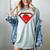 Cute Distressed Super Teacher Superhero Apple Shirt Women's Comfort Colors T-Shirt Bay
