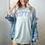 Fifth Grade Coquette Toile Blue Bow Floral Women Teacher Women's Comfort Colors T-Shirt Bay Fifth Grade Coquette Toile Blue Bow Floral Women Teacher Women's Comfort Colors T-Shirt Bay