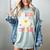 Groovy Teacher Halloween Retro Trick Or Teach Floral Ghost Women's Comfort Colors T-Shirt Bay Groovy Teacher Halloween Retro Trick Or Teach Floral Ghost Women's Comfort Colors T-Shirt Bay