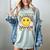 Happy Dot Day Hippie Flowers Smile Face Groovy Teacher Kids Women's Comfort Colors T-Shirt Bay