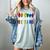 Be Kind Pride Sign Language Rainbow Teachers Interpreter ASL Women's Comfort Colors T-Shirt Bay