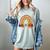 One Thankful Teacher Thanksgiving Turkey Rainbow Fall Women's Comfort Colors T-Shirt Bay One Thankful Teacher Thanksgiving Turkey Rainbow Fall Women's Comfort Colors T-Shirt Bay