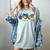Peace Love Physical Education Tie Dye Sports PE Teacher Women's Comfort Colors T-Shirt Bay