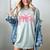 Preppy Pre k Back To School Pre-k Teachers Girls Cute Bow Women's Comfort Colors T-Shirt Bay