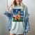 Red Heeler Starry Night Cattle Dog Colorful Art By Aja For Men Women Girls Kids Women's Comfort Colors T-Shirt Bay