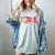 Spooky Halloween Teacher Para Counselor SPED Preppy Boo Kids Women's Comfort Colors T-Shirt Bay
