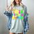 This Teacher 80s 90s Teachers's Day Glows Last Day Of School Women's Comfort Colors T-Shirt Bay