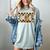 Teacher Appreciation Boho Floral Leopard Checkered Women's Comfort Colors T-Shirt Bay