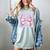 Teacher Bow Pencil Flowers Teacher Back To School Women's Comfort Colors T-Shirt Bay