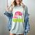Teachers Love Brains Skeleton Halloween Teacher Funny Women's Comfort Colors T-Shirt Bay