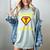 Teaching Is My Superpower Fun Elementary Teacher 1st Grade Women's Comfort Colors T-Shirt Bay