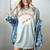 Trick Or Teach Groovy Retro Ghost Halloween Teacher Kids Women's Comfort Colors T-Shirt Bay