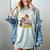 Turkey Reading Books Fall Season Thanksgiving Teacher Book Women's Comfort Colors T-Shirt Bay