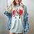 Valentine's Day Boston Terrier Heart Women's Comfort Colors T-Shirt Bay