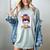 Witchy Teacher Halloween Messy Bun Teacher Bleached Women's Comfort Colors T-Shirt Bay