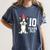10 Years Old Birthday Boston Terrier Dog Lover 10th Party For Men Women Kids Women's Comfort Colors T-Shirt Denim