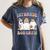 1st Grade Boo Crew Groovy Halloween Floral Ghost Kid Teacher Women's Comfort Colors T-Shirt Denim