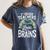1st Grade Teachers Love Brains Shirt Halloween Teacher Women's Comfort Colors T-Shirt Denim 1st Grade Teachers Love Brains Shirt Halloween Teacher Women's Comfort Colors T-Shirt Denim