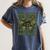 2nd Grade Teacher Student Camo Bow Back To School Women's Comfort Colors T-Shirt Denim