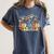 2nd Second Grade Teacher Appreciation Teaching Wildflowers Women's Comfort Colors T-Shirt Denim