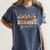 2nd Second Grade Teacher Wildflower Back To School Floral Women's Comfort Colors T-Shirt Denim