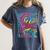 3rd Grade Typography Team Third Grade Teacher Back To School Women's Comfort Colors T-Shirt Denim