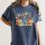 4th Fourth Grade Teacher Appreciation Teaching Wildflowers Women's Comfort Colors T-Shirt Denim