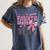 4th Fourth Grade Vibes Back To School Coquette Teacher Girl Women's Comfort Colors T-Shirt Denim