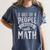 5 Out Of 4 People Struggle With Math Teacher Science Women's Comfort Colors T-Shirt Denim