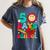 50 Days Of School Teacher Happy 50th Day Of School Kids Women's Comfort Colors T-Shirt Denim
