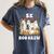 5K Boo Crew Halloween Teacher K5 Floral Ghost Trick Or Teach Women's Comfort Colors T-Shirt Denim