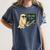67 Teacher Halloween Skeleton Ghost Six Seven Meme Math Women's Comfort Colors T-Shirt Denim