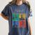 Abbott Elementary Colorful Pop Art Teachers TV Show Women's Comfort Colors T-Shirt Denim Abbott Elementary Colorful Pop Art Teachers TV Show Women's Comfort Colors T-Shirt Denim