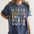 ABC Animals Alphabet Graphic Boys Girls Kindergarten Teacher Women's Comfort Colors T-Shirt Denim
