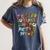 ABCs Learning Kindergarten Teacher Christmas Lights Alphabet For Men Women Kids Women's Comfort Colors T-Shirt Denim