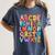 Alphabet A-Z ABC Kids Back To School Pre K Teachers Women's Comfort Colors T-Shirt Denim