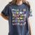 Alphabet ABCs Halloween Characters Kindergarten Teacher Kids Women's Comfort Colors T-Shirt Denim Alphabet ABCs Halloween Characters Kindergarten Teacher Kids Women's Comfort Colors T-Shirt Denim