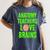 Anatomy Teachers Love Brains Halloween Teacher Costume Shirt Women's Comfort Colors T-Shirt Denim