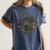 Apple Camoflauge Clothing Camo Student Teacher Cute School Women's Comfort Colors T-Shirt Denim