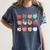 Art Apples Back To School For Teacher Student Women's Comfort Colors T-Shirt Denim
