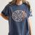 Art Teacher Pumpkin Scary Halloween Costume Men Women Women's Comfort Colors T-Shirt Denim