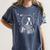 Astronaut Boston Terrier Space Galaxy Dog Lovers Women's Comfort Colors T-Shirt Denim