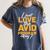 AVID Team Appreciation Essentials AVID Program Teacher Women's Comfort Colors T-Shirt Denim