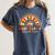 Back To School Kindergarten Dream Team Teacher Love Floral Women's Comfort Colors T-Shirt Denim