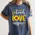 Back To School Teach Love And Inspire Teacher Sunflower Women's Comfort Colors T-Shirt Denim Back To School Teach Love And Inspire Teacher Sunflower Women's Comfort Colors T-Shirt Denim