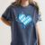 Bavarian Flag As Heart Blue Diamond Bavaria Women's Comfort Colors T-Shirt Denim